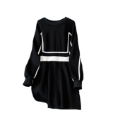 Модный комплект, платье, большой размер, осенний, подходит для полных девушек, по фигуре