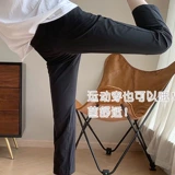 Летние эластичные быстросохнущие штаны для отдыха, большой размер, свободный прямой крой, по фигуре