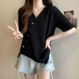 Летняя дизайнерская летняя одежда, футболка, большой размер, подходит для полных девушек, тренд сезона, короткий рукав, по фигуре