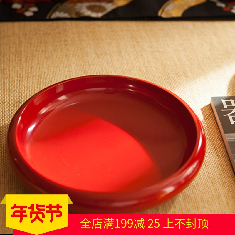 Antai Bridge Fuzhou Traditional Lacquer Fruit Bowl Tea Plate 