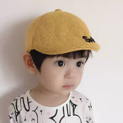 Children's hat sun hat men's trendy fashion spring and autumn thin baby beret sunscreen hat Western style female cap autumn