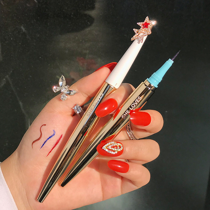 Li Jiaqi recommends color eyeline pen waterproof without dizziness durable speed dry head without declining brown eyeline pen
