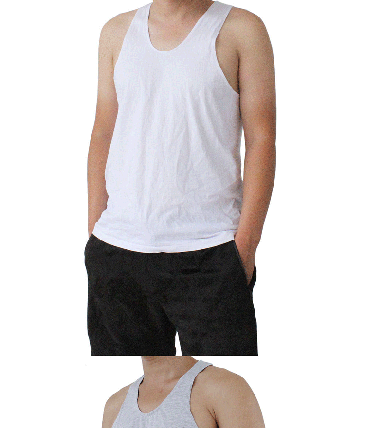 Mùa hè mỏng cha trung niên áo vest nam cotton thấm mồ hôi áo vest nam cộng với phân bón để tăng áo bra