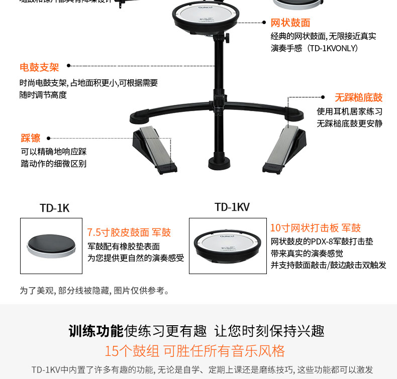 Trống Roland Roland Trống TD4KP Trống có thể gập lại Trống điện tử Trống Nhạc cụ phương Tây kèn harmonica