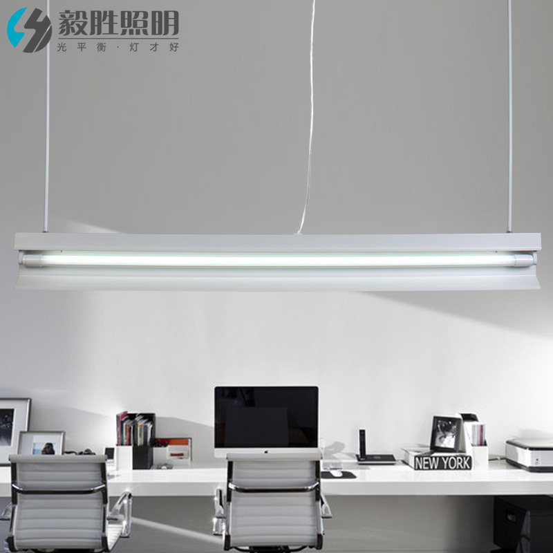 Yisheng blackboard lamp bracket T8 fluorescent tube LED fluorescent lamp single tube 20W shading advertising light box Classroom chandelier