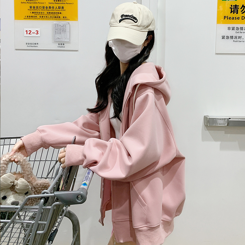 Pink Sweatshirt for Women, 2026 New Model, Versatile for Spring and Autumn, Unique and Super Stylish Jacket, Lightweight Top, Jacket for Summer