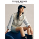 TeenieWeenie bear striped round neck knitted vest thin section Korean top women's 2022 summer new style