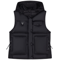 TeenieWeenie Bear Winter Sports Leisure Simple Removable Hat Down Jacket Vest Vest Top Women