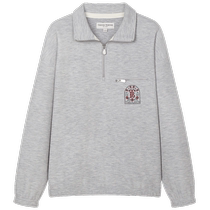 TeenieWeenie Bear 2024 Winter New Half-Zip Pullover Sweater Loose Fashionable Lazy Top