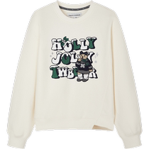 TeenieWeenie bear autumn and winter festival round neck sweatshirt plus velvet warm Korean style womens top