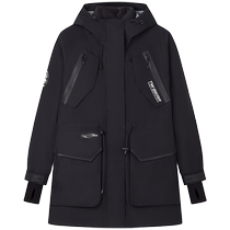 TeenieWeenie bear autumn and winter outdoor camping two-piece set warm light down jacket three-proof poncho overalls