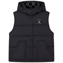 TeenieWeenie Bear Womens Winter Outdoor Mountaineering Hooded Down Vest Bread Jacket Warm Down Jacket