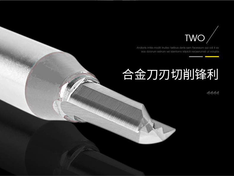 Lưỡi dao CNC bán chạy nhất cộng với dao thẳng TCT 1/2 tay cầm 7-9mm chế biến gỗ chuyên nghiệp công cụ cắt dao phay T001 (4 - Dụng cụ cắt luoi cat nhom