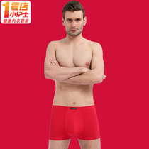 Small Nurse Bendies Underpants Mens thin Modale Pants Pants Big Red Tiger Year Loose Four-corner Pants Head