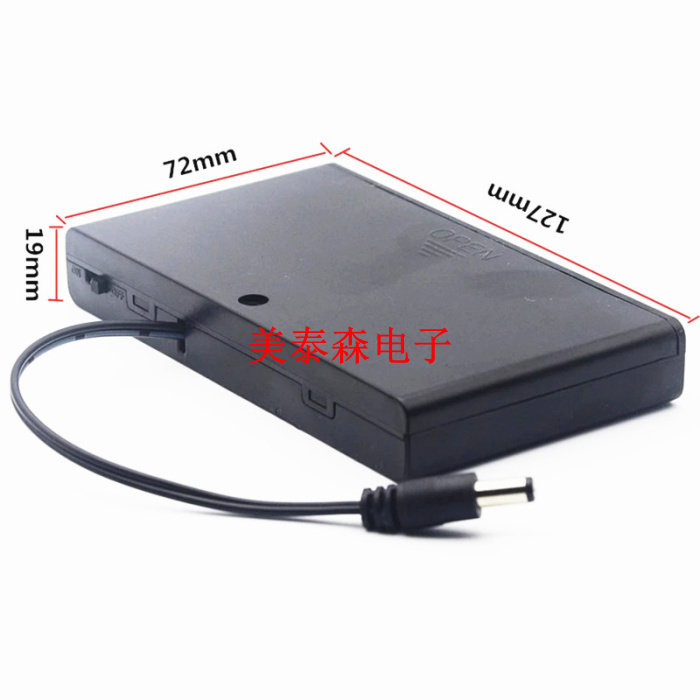5-8 section with lid with switch with DC head battery case AA* 8 battery case 12V V 8-section battery holder