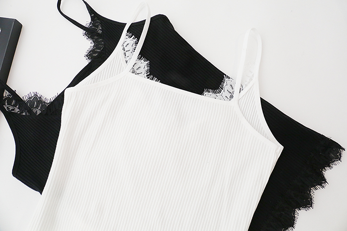 Mùa hè mới của phụ nữ ren crochet khâu chủ đề bông sling vest mỏng tay ngắn chạm đáy áo thủy triều thời trang công sở nữ cao cấp