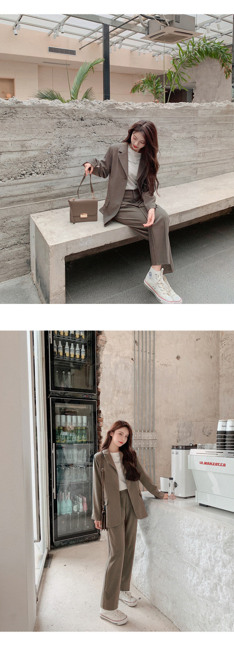 パンツセットアップ 女性用テーラードジャケット上下セット