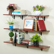 Wall shelf one-word partition shelf living room kitchen creative wall hanging flower rack wall wall bookshelf shelf