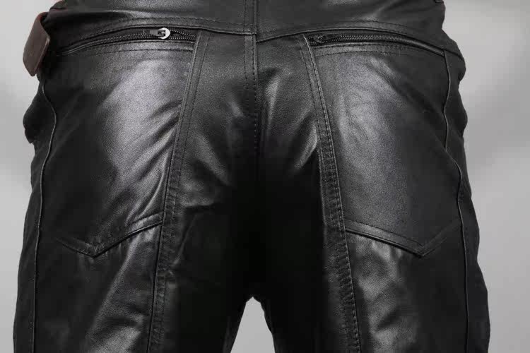 Pantalon cuir homme droit pour hiver - Ref 1493306 Image 17