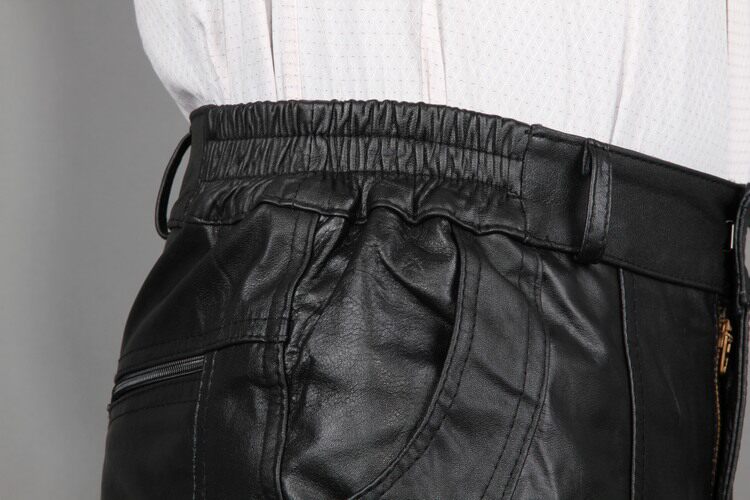 Pantalon cuir homme droit pour hiver - Ref 1493306 Image 18