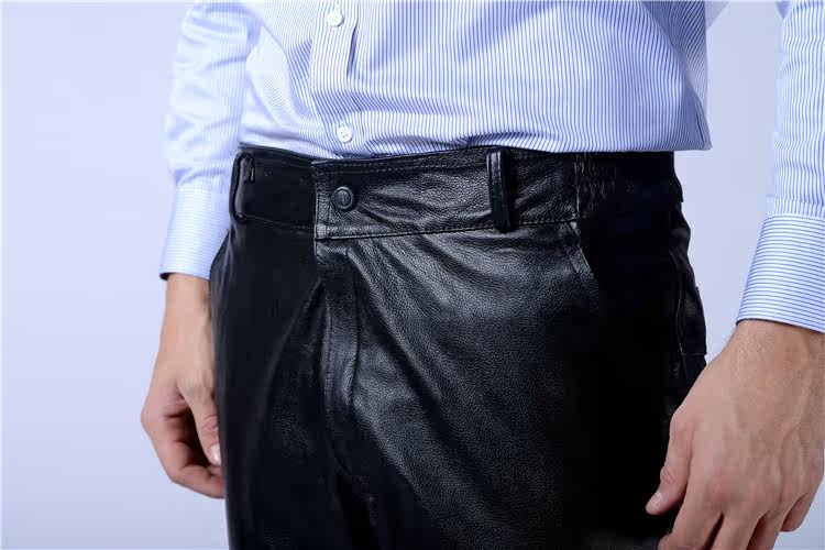 Pantalon cuir homme droit pour hiver - Ref 1492628 Image 19
