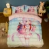 Yếu tố thứ hai dễ thương phim hoạt hình phim hoạt hình Hatsune Miku ký túc xá Double Double quilt một gia đình bốn - Bộ đồ giường bốn mảnh Bộ đồ giường bốn mảnh