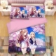 Yếu tố thứ hai dễ thương phim hoạt hình phim hoạt hình Hatsune Miku ký túc xá Double Double quilt một gia đình bốn - Bộ đồ giường bốn mảnh