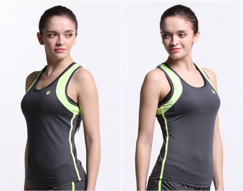Đối với vest chạy bộ, đồ lót thể thao của phụ nữ, mặc vest thể thao dài, quần áo yoga không tay nhanh khô - Đồ lót thể thao áo pitch