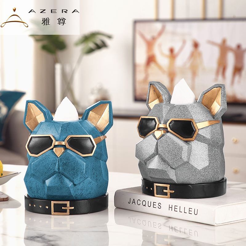 Creative tissue box decoration living room tea table pumping paper box Nordic cute ins style modern minimalist home decoration