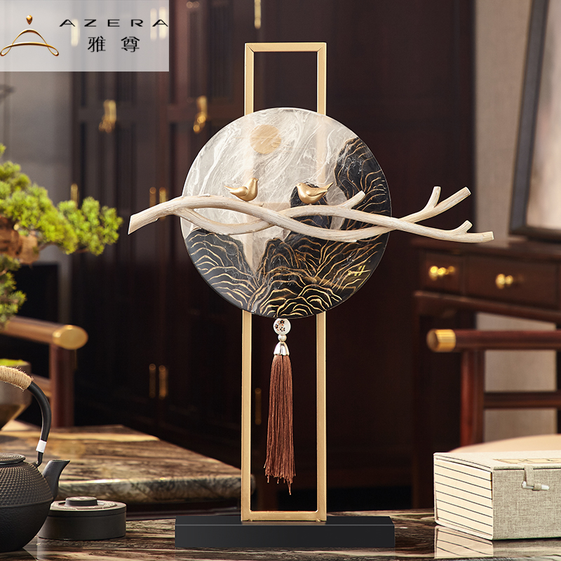 New Chinese pendulum piece Creative landscape Home Decoration Products Zen room Xuanguan Office Book Room Furnishing Crafts Gifts Swing Accessories