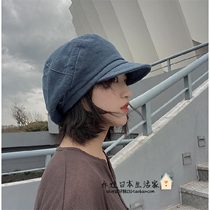 Japanese GP spring and summer Japanese literary cloud hat female fashion casual Joker short eaves painter cap