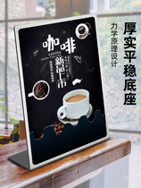 Stainless steel display board table card table card desktop menu price list price board board vertical billboard can be customized