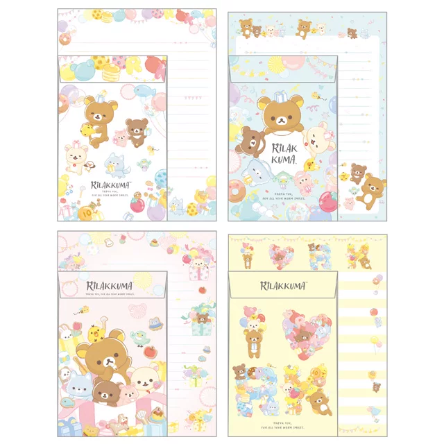 Японский San-X Easy Bear RILAKKUMA Happy Smile 20-й юбилей лимитированная статья Студенческие канцелярские товары