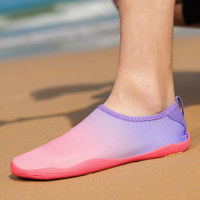 2022 Seaside beach women's soft-soled shoes non-slip thick-soled swimming rafting water park wading shoes fitness shoes