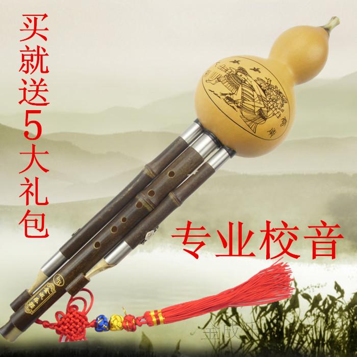 Yunnan Hulusi Musical Instrument Beginner Professional Performance Hulusi C Down B Tune G F D A Zizhu Special