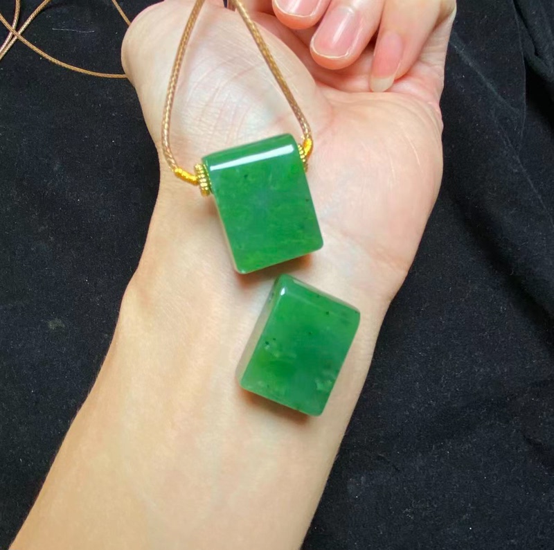 【Xiaoyao】 Hetian Jade Jadeite Plain Pendant *061/F06/Various Styles/1 Piece