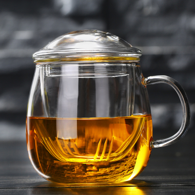 【水趣】透明茶水分离玻璃泡茶杯