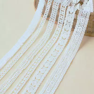 Hollow lace with cotton thread embroidery lace accessories fabric clothing curtain decoration tassel beard material