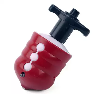 Children's gyro toy primary school student hair light rotating colorful music boy new manual screw forward transmitter adult