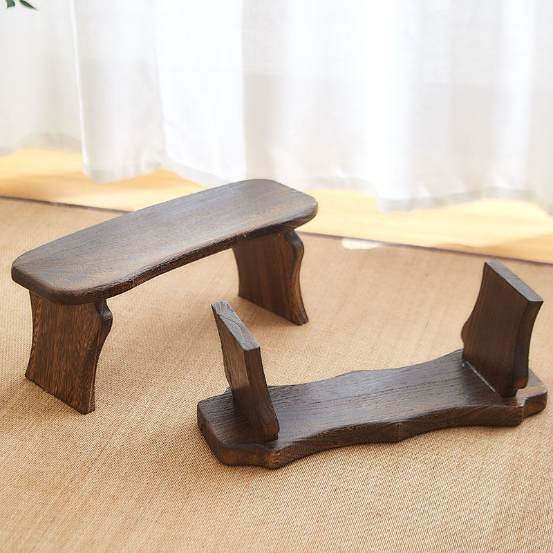 Solid wood stool sitting stool Zen stool simple small stool Japanese ottoman tatami kneeling stool bay window low stool