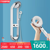German Deshiton shower screen constant temperature shower set Black 6032 shelf white nozzle household shower