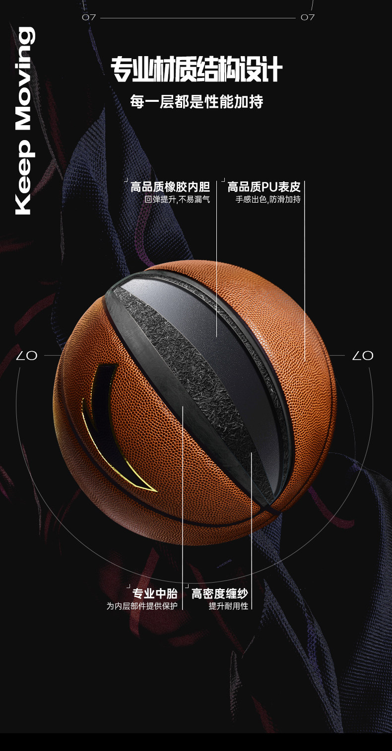 ANTA 安踏 7号篮球 天猫优惠券折后￥69包邮（￥99-30）送网袋、气针、气筒