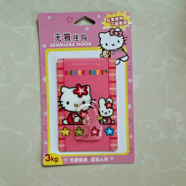 Cute creative hello kitty door rear wall hook suction cup powerful viscose no-scratchy kitchen nail-free adhesive hook
