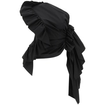 Dries Van Noten ruffle shoulder top female 2021 new luxury T-shirt