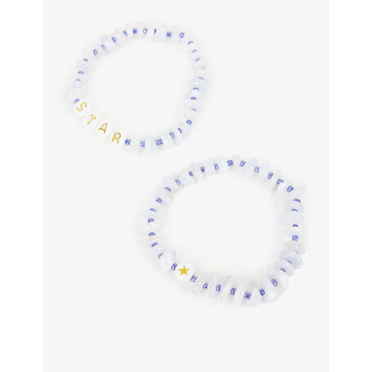 TBalance Crystals star Pearl decorated with two pieces of blue print hand Alchemy 2022 new Ms Spring Summer