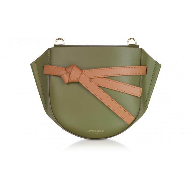 Tax package Le Parmentier women Peyote w Bow smooth leather shoulder bag