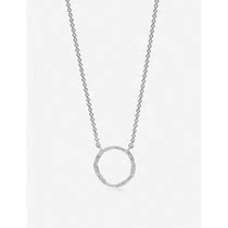 Monica Vinader Riva Circle Pure Silver Necklace 2022 New Spring Summer Ladies Luxury