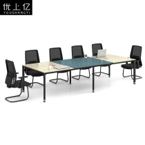 Conference table and chair combination Large and small reception negotiation board modern simple training work bench office furniture