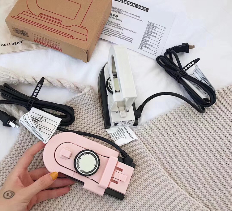 bàn là mini du lịch Sốc điện gấu điện nhỏ hộ gia đình mini cầm tay du lịch sinh viên ký túc xá sắt cầm tay mini sắt - Điện sắt bàn ủi quần áo