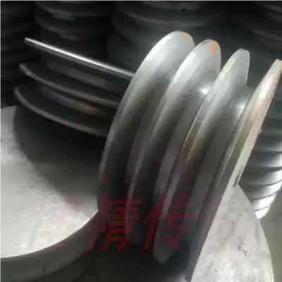 Cast iron solid three-Slot B- type belt reel 2-Slot B- type flat triangular pulley outer diameter 60-250 double sink A- type